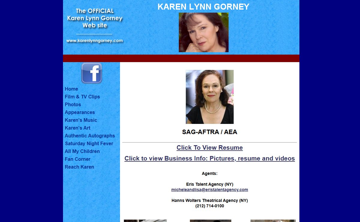 Karen Lynn Gorney - Official Web site