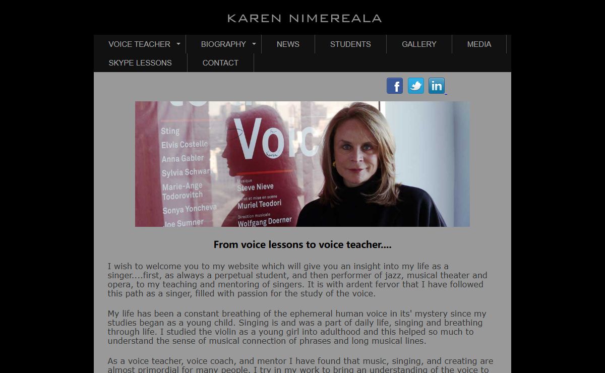 Voice Teacher and Vocal Coach in Manhattan, NYC. Voice and singing Lessons.