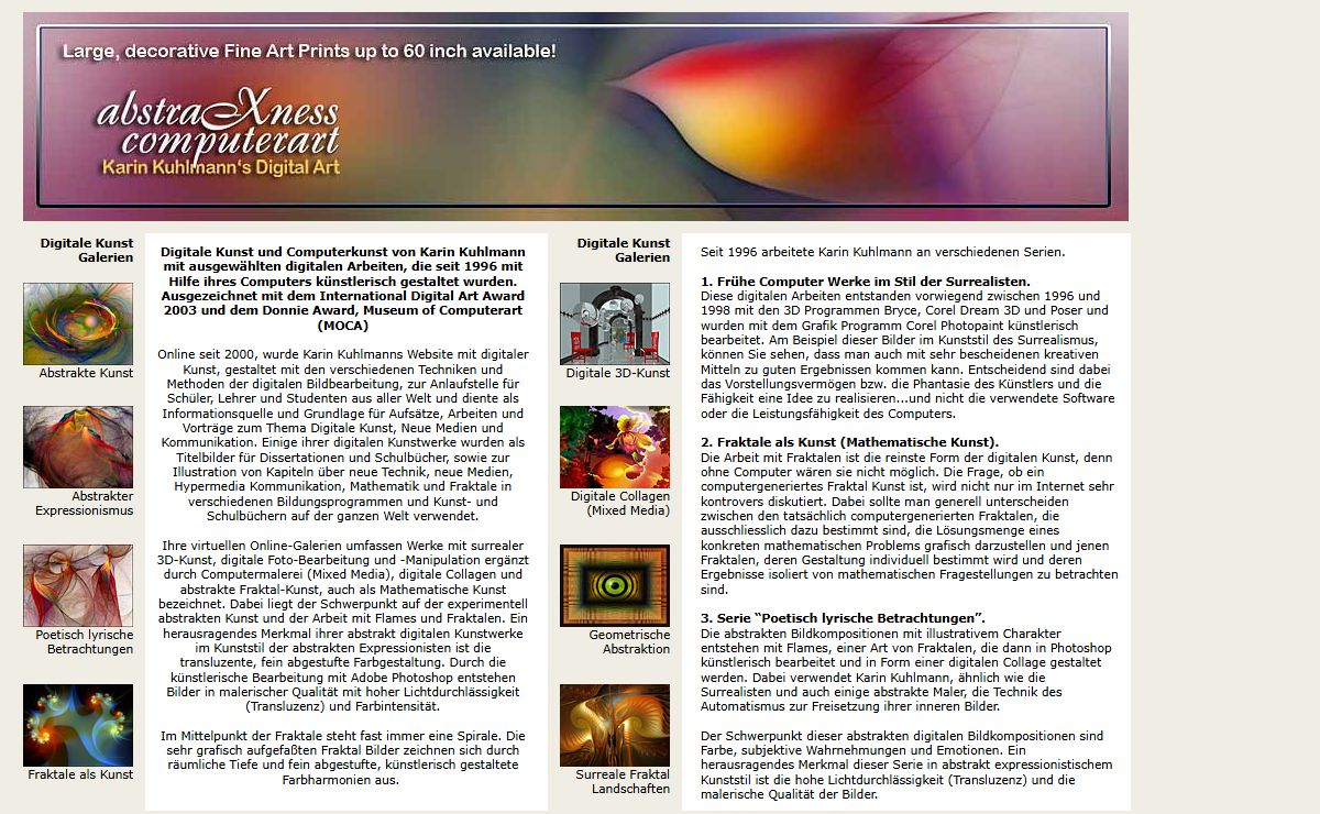 Digitale Kunst und Computerkunst, kuenstlerisch gestaltet mit dem Computer von Karin Kuhlmann.