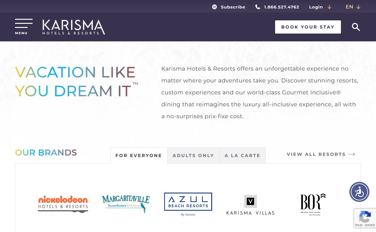 Vacation Like You Dream It, Karisma Hotels & Resorts®