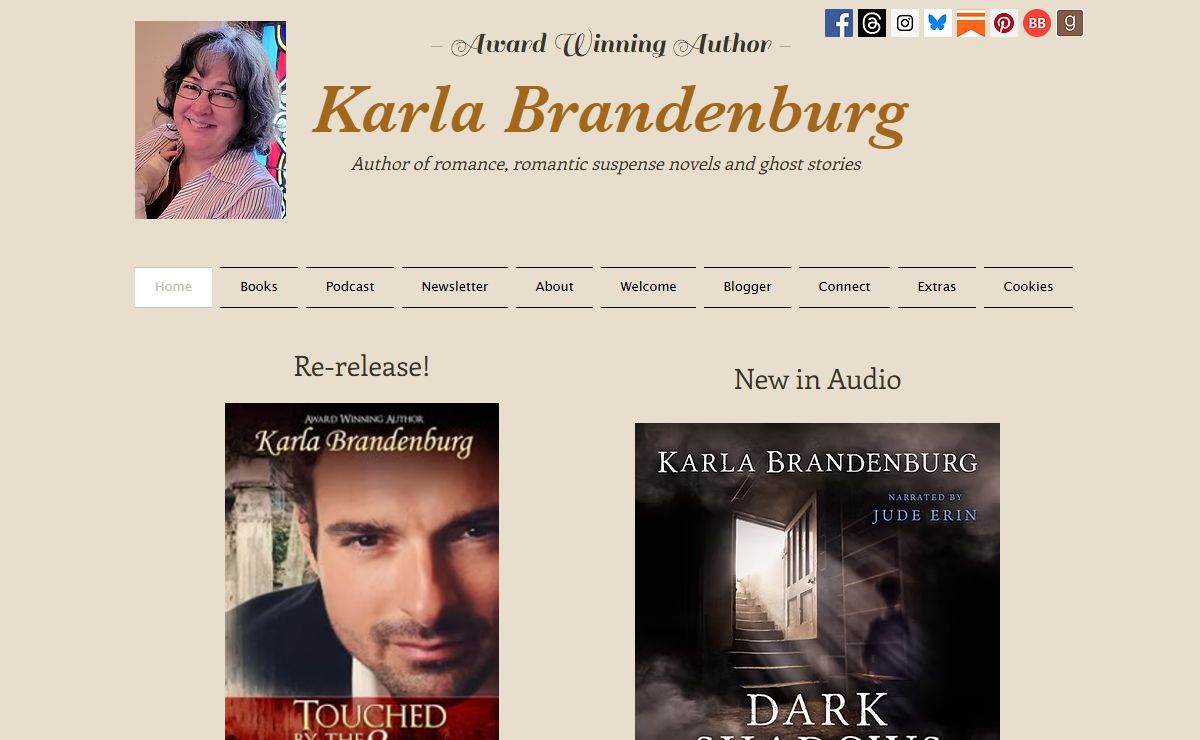 Author Karla Brandenburg | contemporary romance and ghost novels