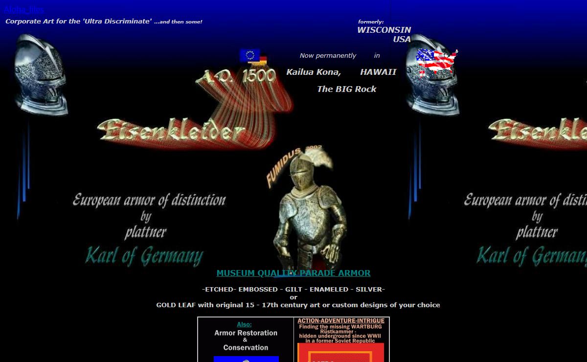 Eisenkleider- Parade armor & family crests of distinction