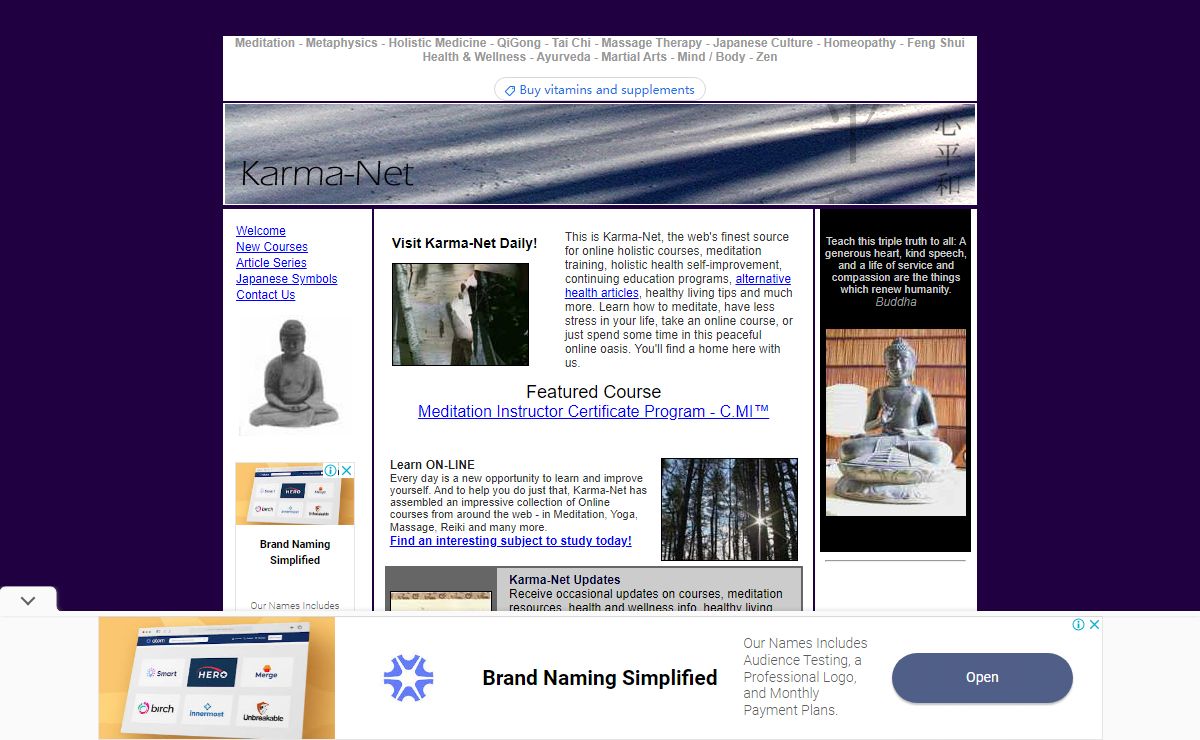 Holistic Medicine, Meditation, Metaphysics, Japanese Symbols & Holistic Health and Wellness - Qigong - Tai Chi and Buddhism