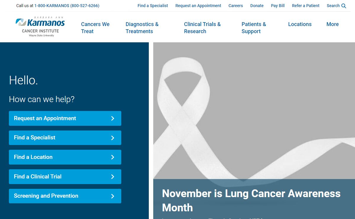 Karmanos Cancer Institute - Cancer treatment in Michigan and Ohio | Karmanos