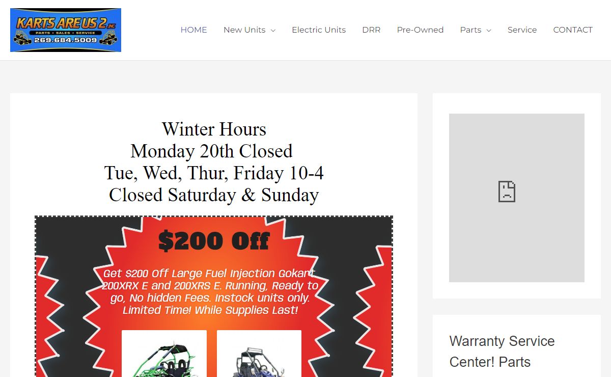 Karts Are Us 2 Inc. – Gokarts Atv Utv Moped Dirt bikes Parts Service