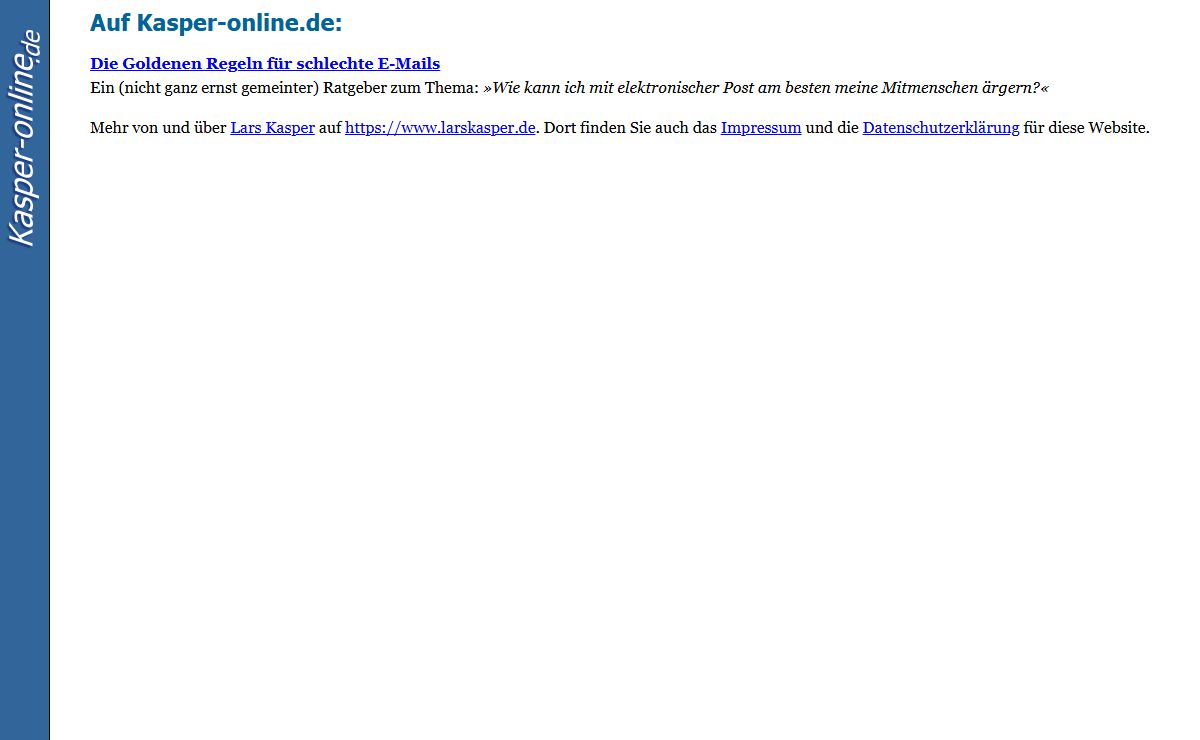 Kasper-online.de von Lars Kasper