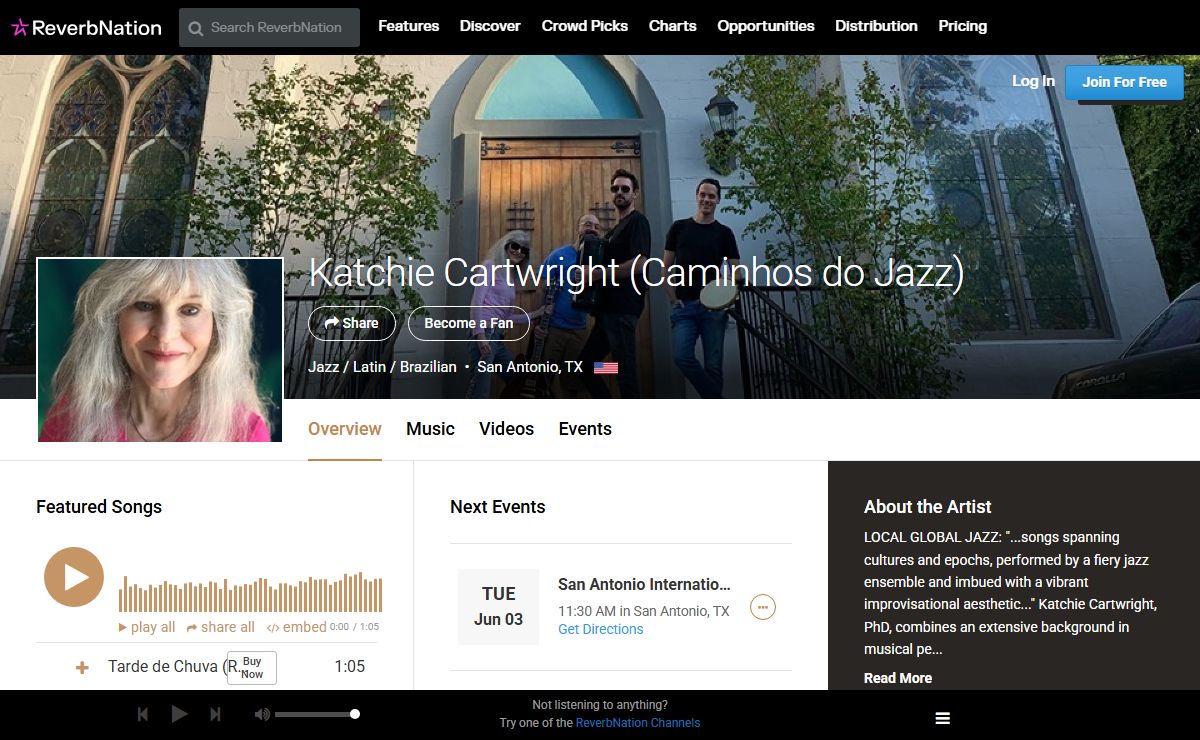 Katchie Cartwright (Caminhos do Jazz) | ReverbNation