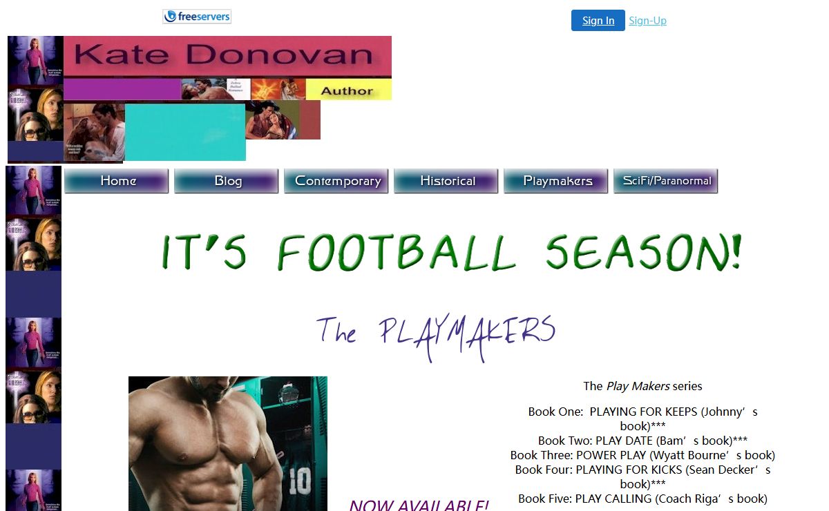 Author Kate Donovan Home Page