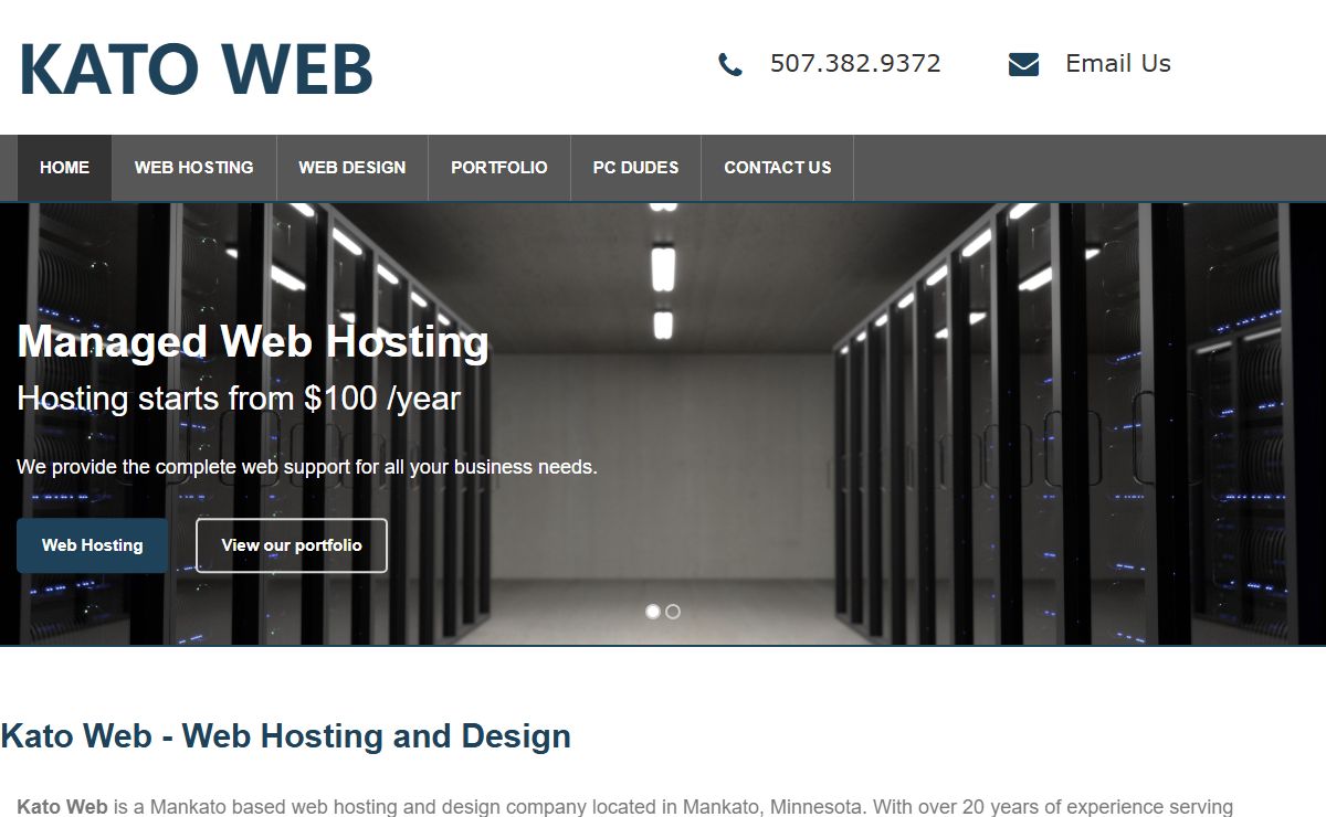 Web Hosting and Web Design | Kato Web