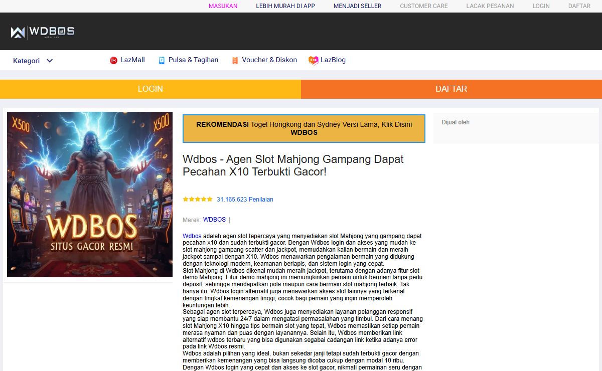 Wdbos - Agen Slot Mahjong Gampang Dapat Pecahan X10 Terbukti Gacor!