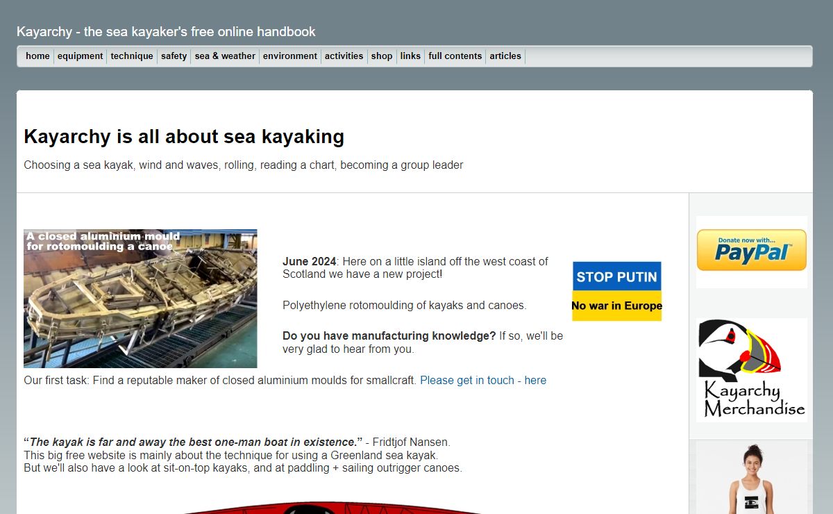 Kayarchy - the sea kayaker's free online handbook