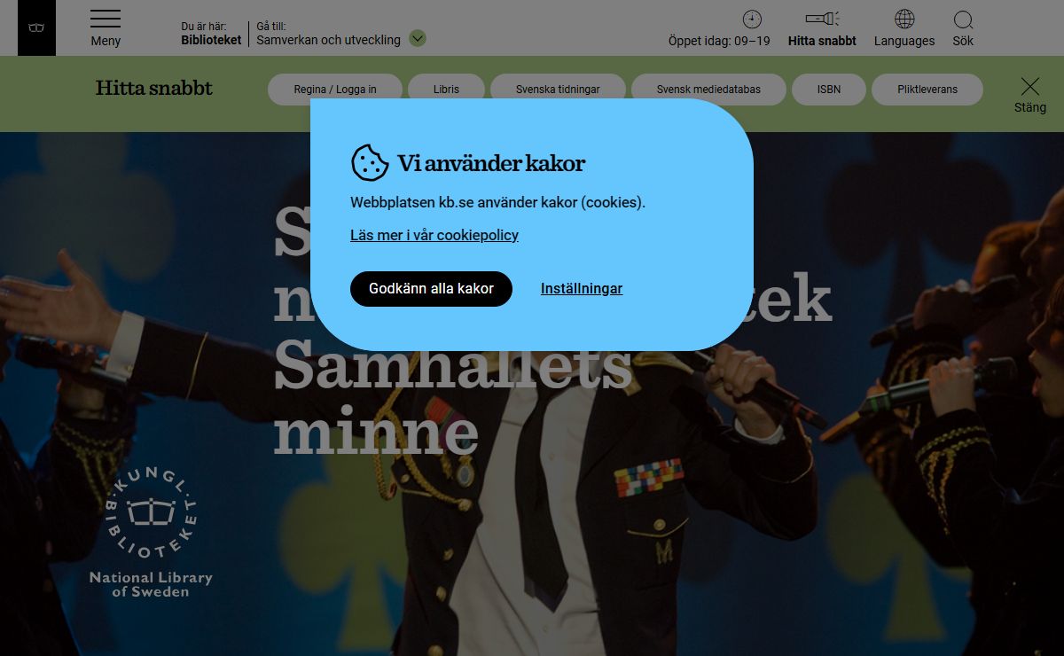 Kungliga biblioteket – Sveriges nationalbibliotek – kb.se