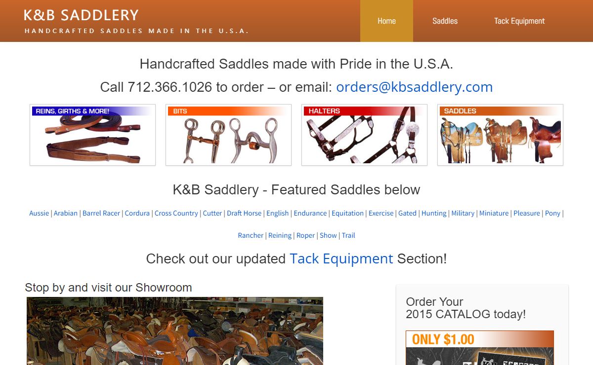 K&B Saddlery - Welcome