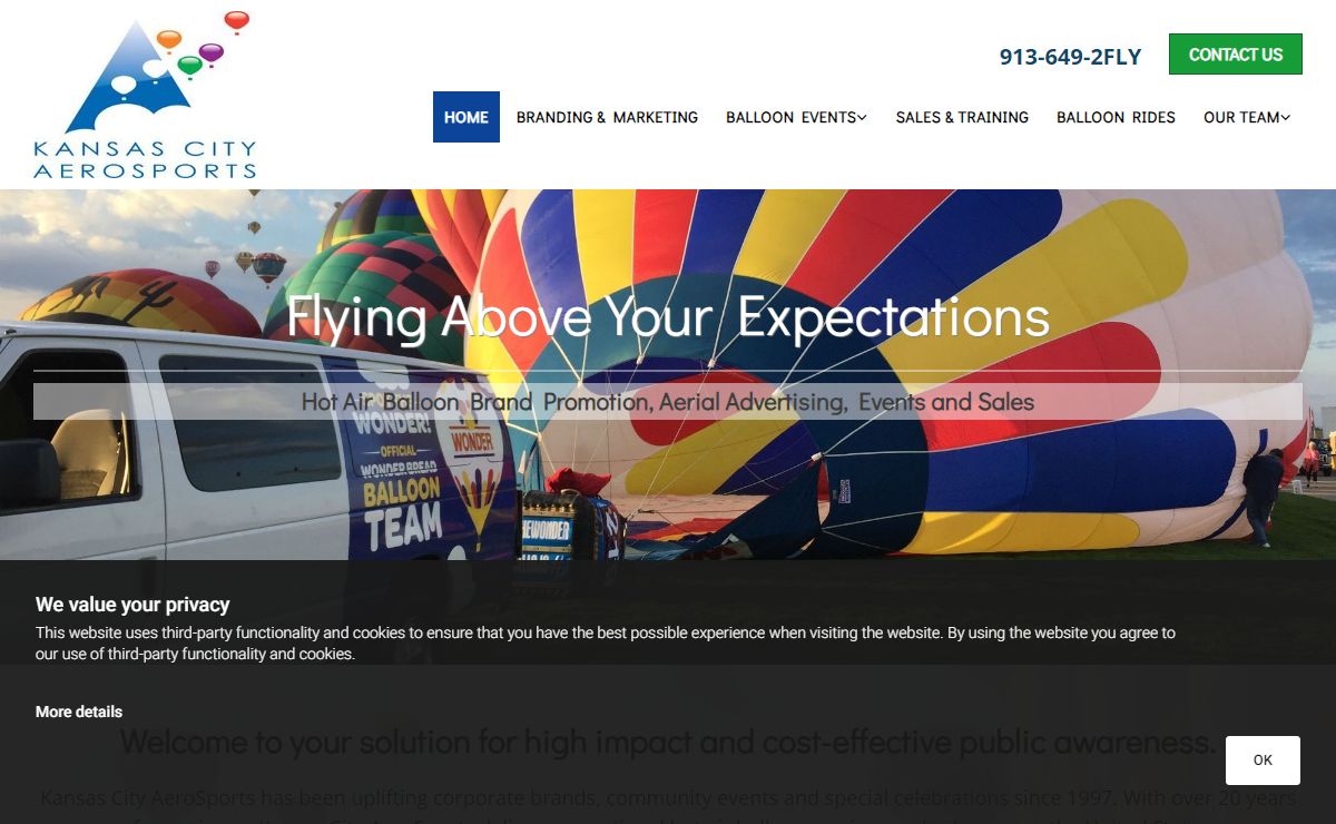 Hot Air Balloon Promotion & Events | Overland Park, KS | Kansas City AeroSports