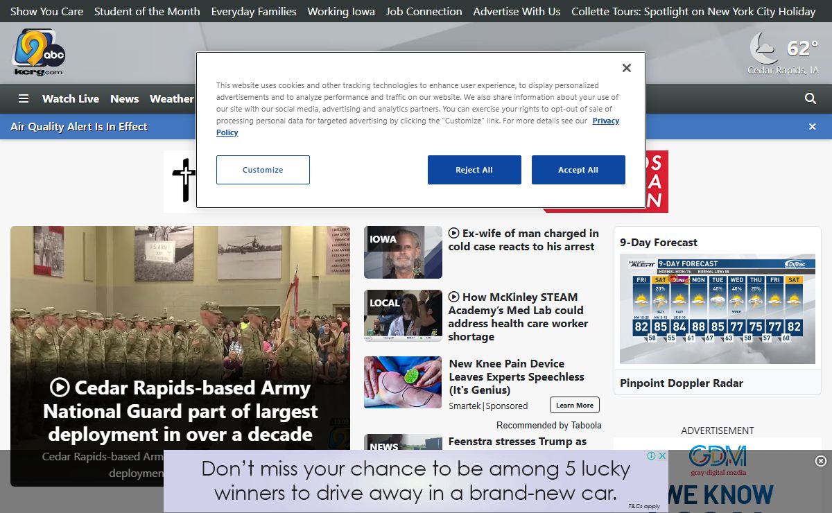 KCRG | Cedar Rapids, Iowa City, Waterloo, Dubuque | News, Sports and Weather