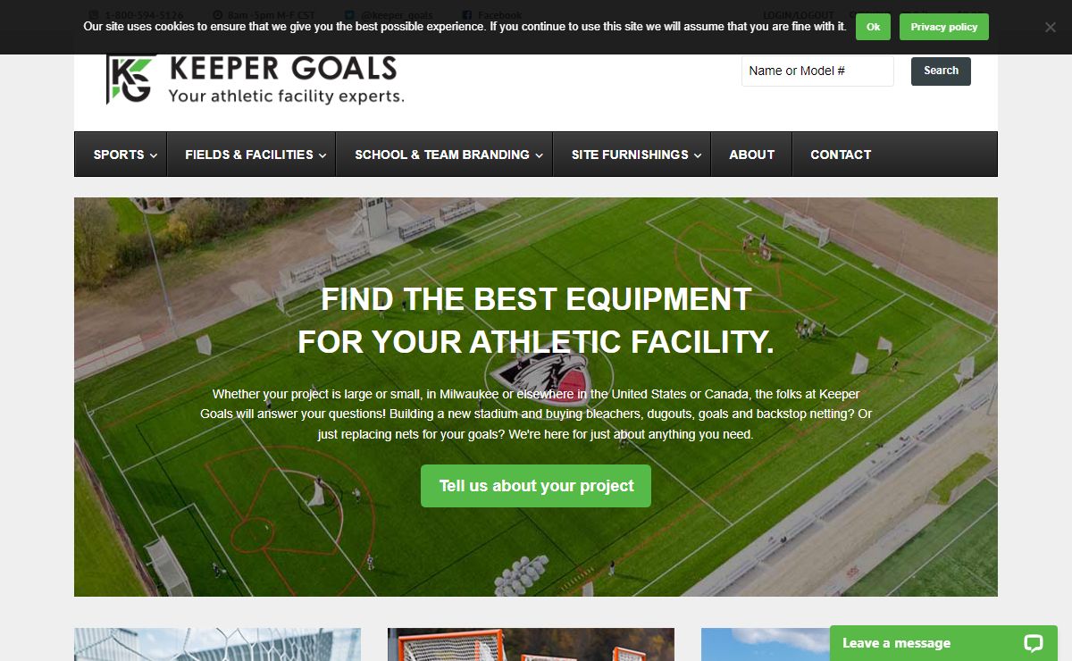 Keeper Goals - Your Athletic Equipment Experts.