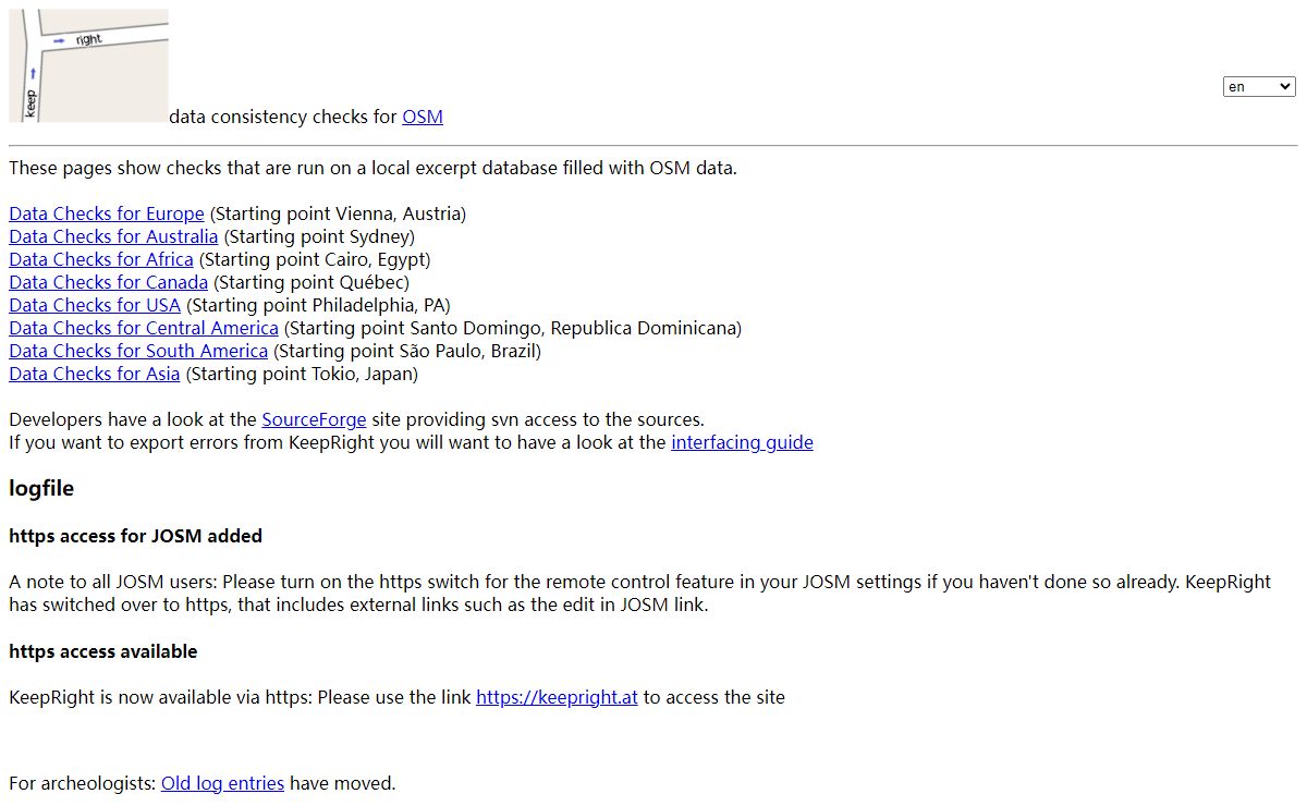 data consistency checks for OSM