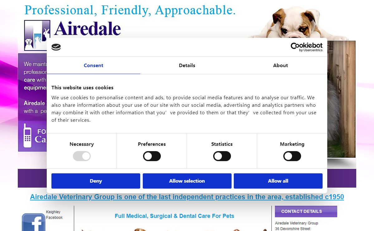 Home Page | Veterinary Care for Pets | Keighley | Airedale Veterinary Group
