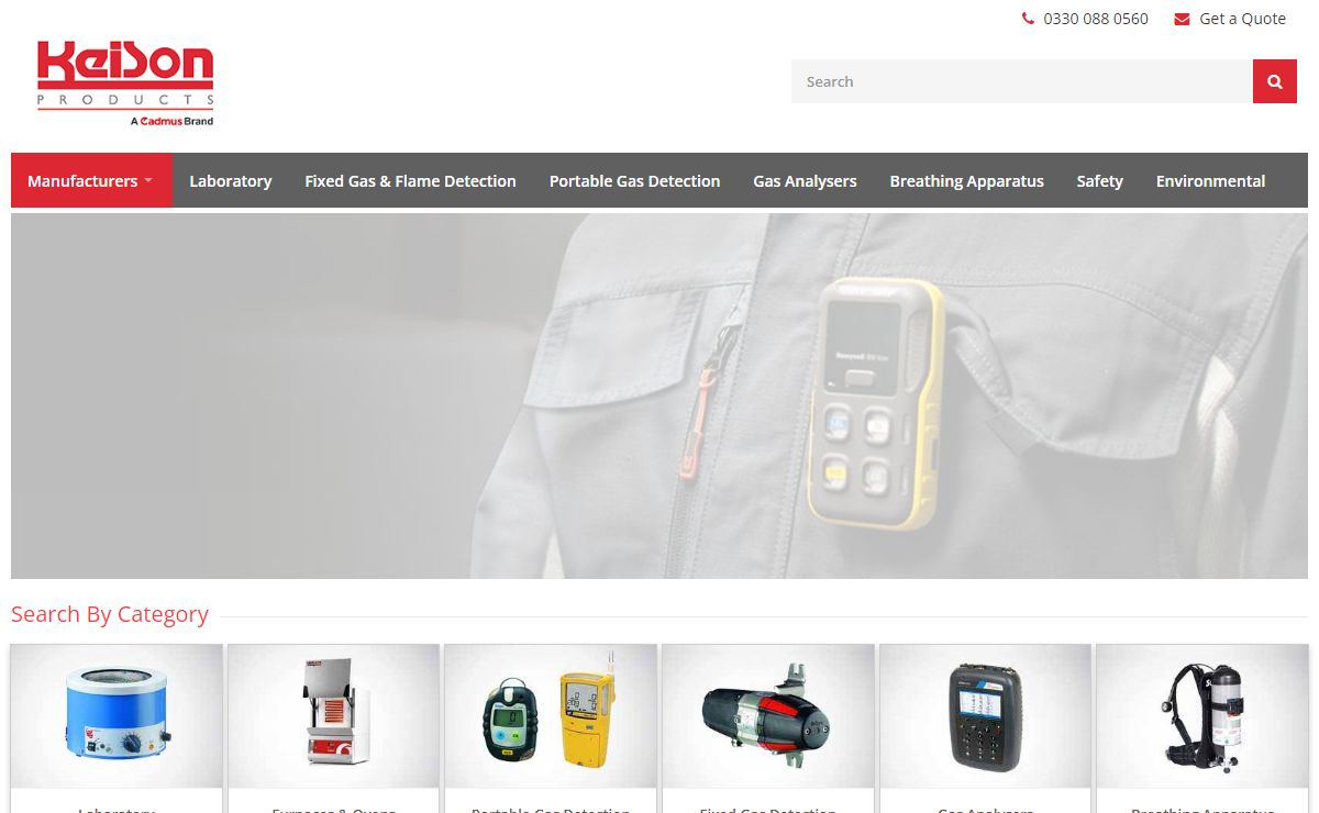 Keison Products - Leading supplier of Gas Detection, Industrial Safety and Laboratory Equipment.