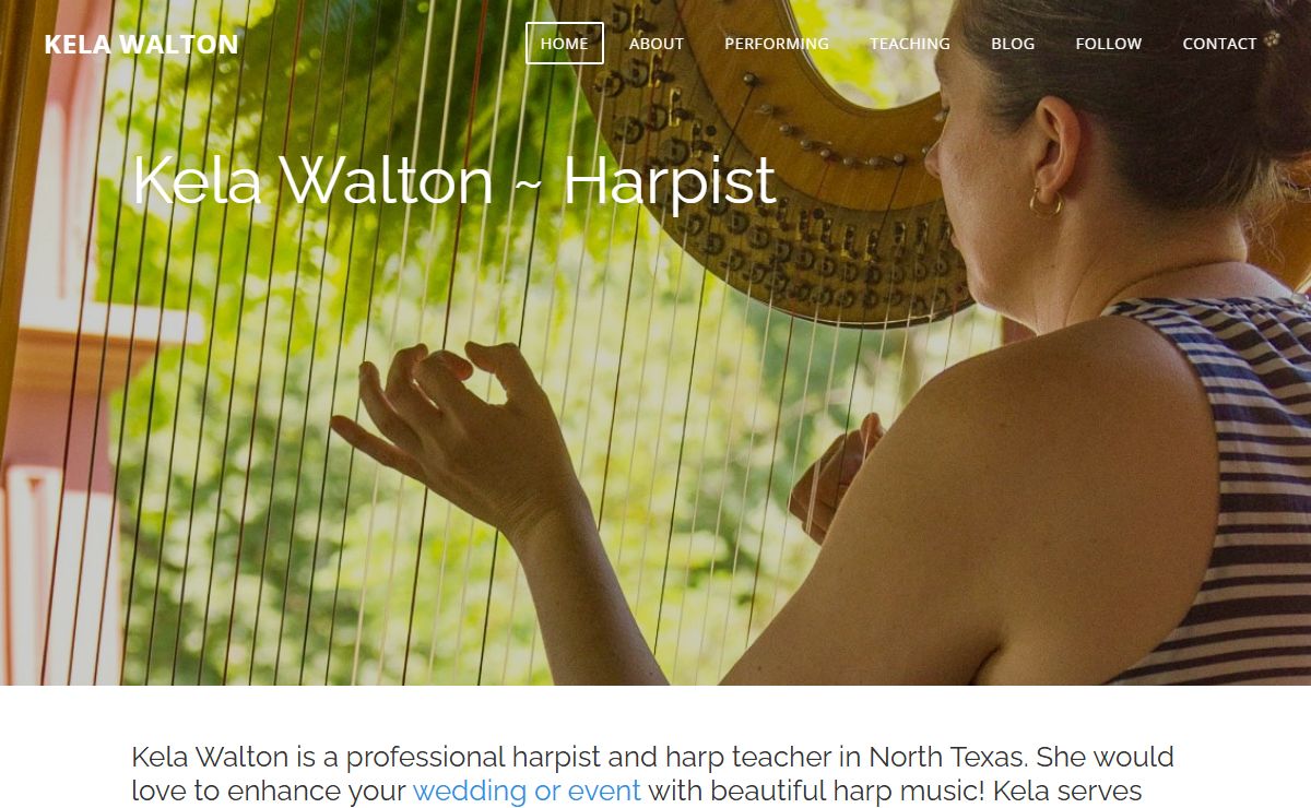 Kela Walton - Kela Walton - Harpist