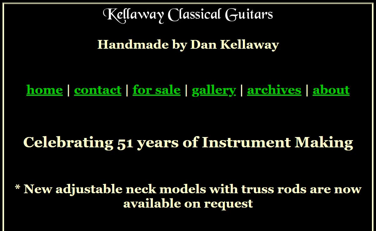 Dan Kellaway Handcrafted Australian Classical Guitars