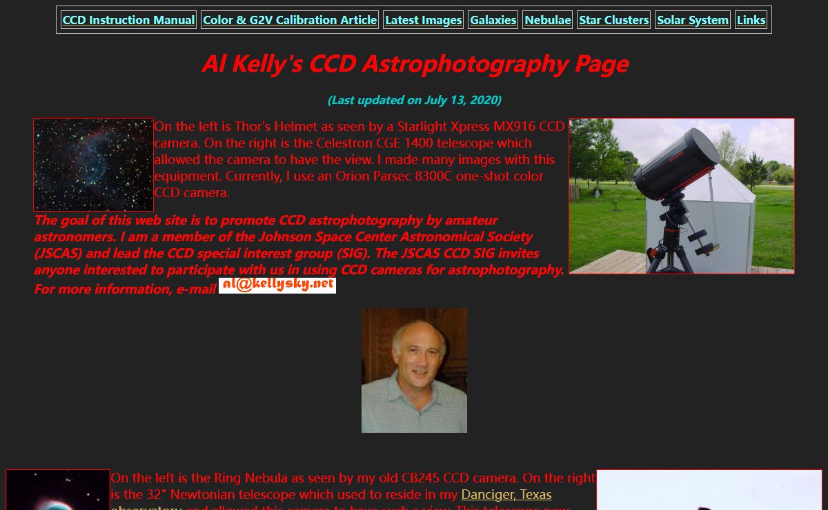Al Kelly's CCD Astrophotography Page