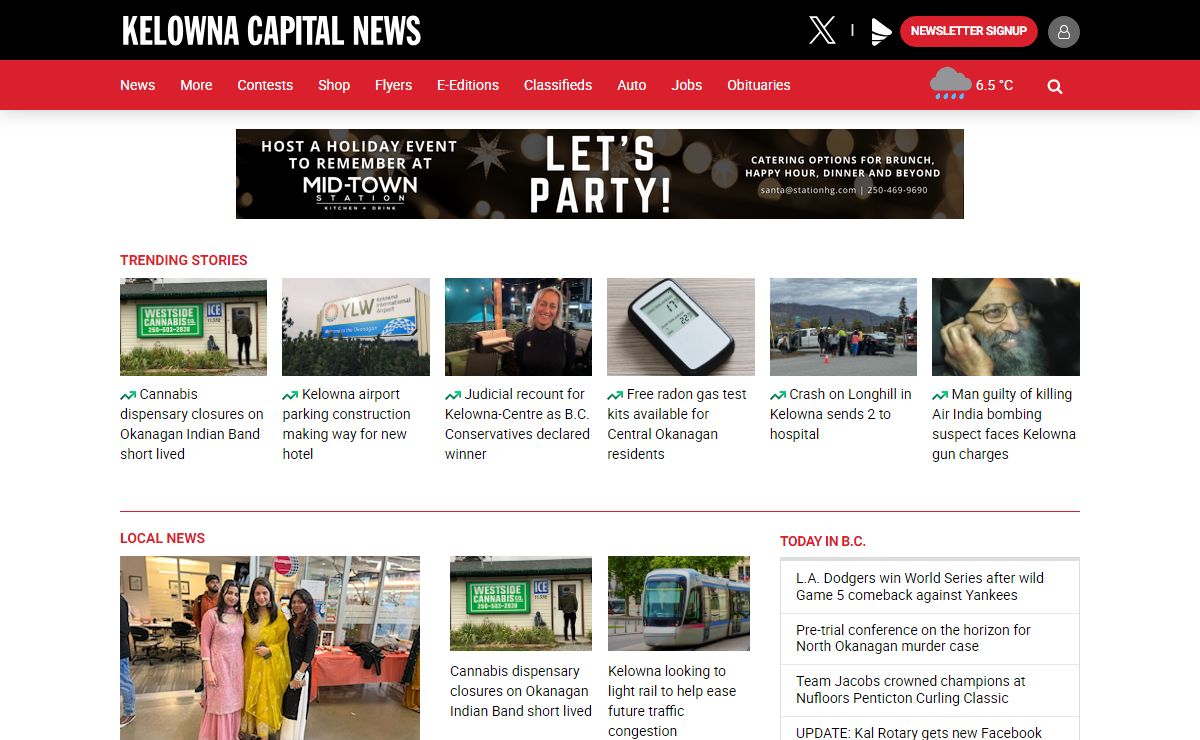 Welcome to the Kelowna Capital News - Kelowna Capital News