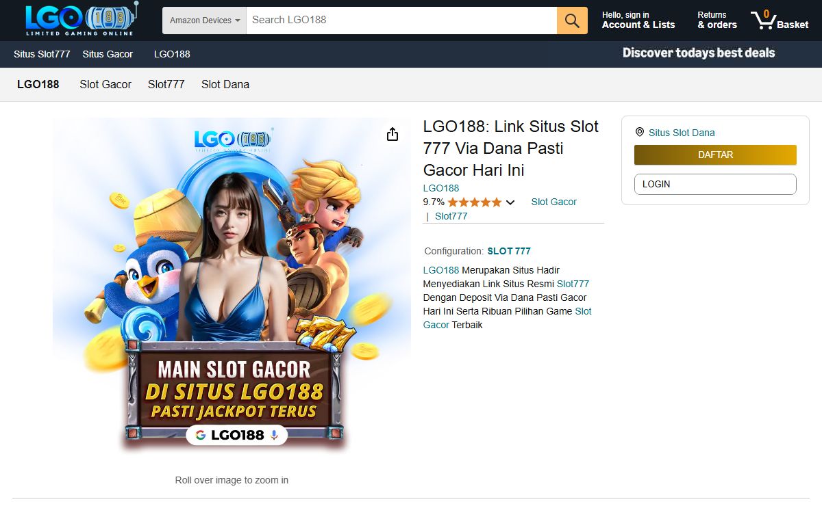 LGO188: Link Situs Slot 777 Via Dana Pasti Gacor Hari Ini