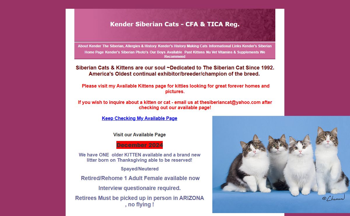 Kender's Siberian Home Page