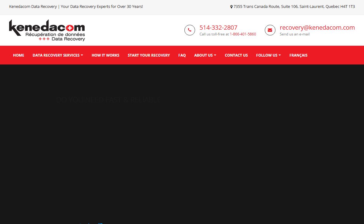 Data Recovery Services in Montreal | Kenedacom Data Recovery