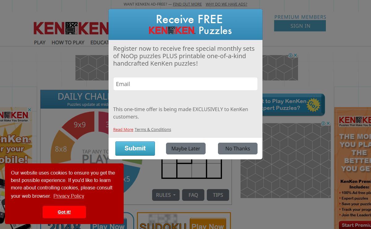 KenKen Puzzle Official Site - Free Math Puzzles That Make You Smarter!