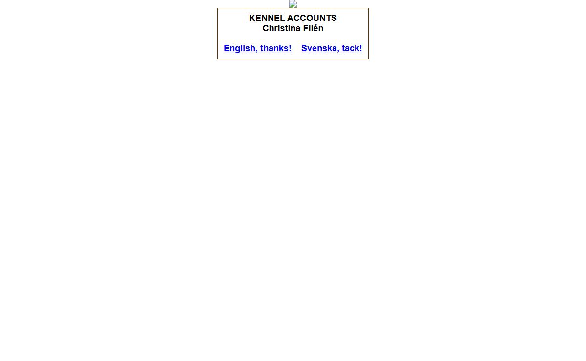 :: KENNEL ACCOUNTS ::
