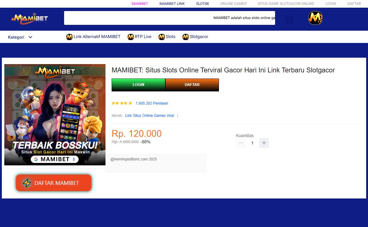 MAMIBET: Situs Slots Online Terviral Gacor Hari Ini Link Terbaru Slotgacor