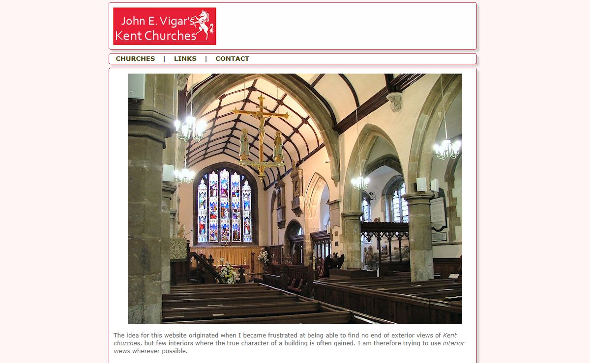 John E. Vigar's Kent Church Photographs | History | Information