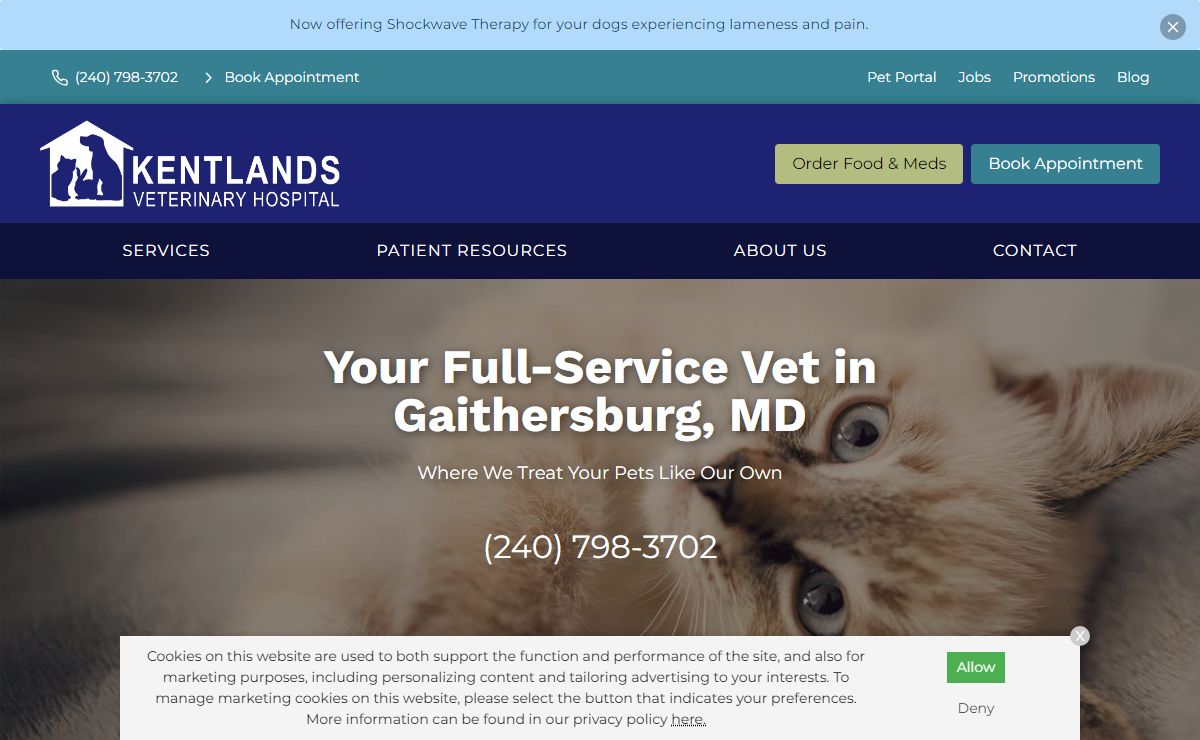 Veterinarian in Gaithersburg, MD | Kentlands Veterinary Hospital