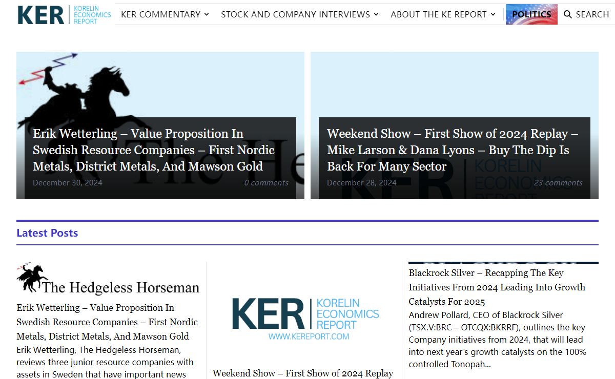 The Korelin Economics Report