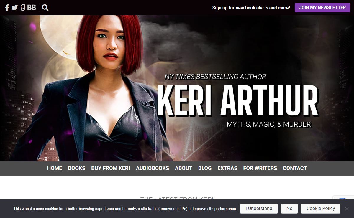 Author Keri Arthur | Urban Fantasy & Paranormal Romance Books