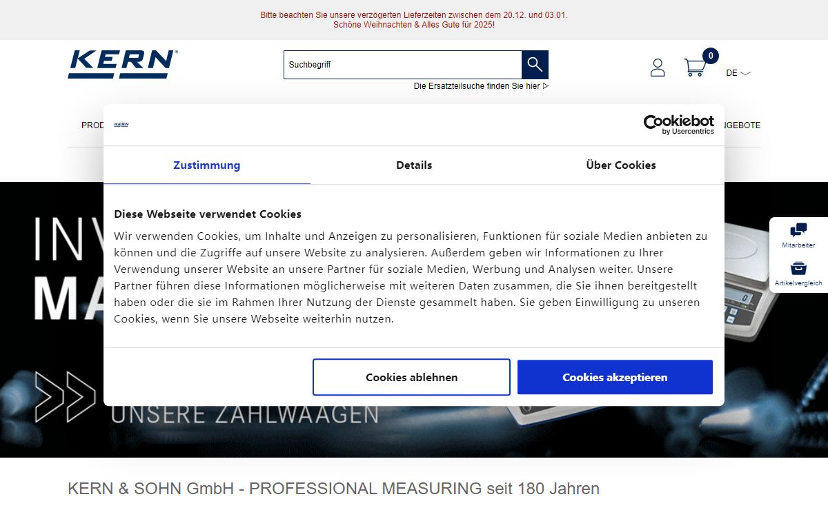 KERN & SOHN: Experte für Waagen, Mikroskope & Messinstrumente