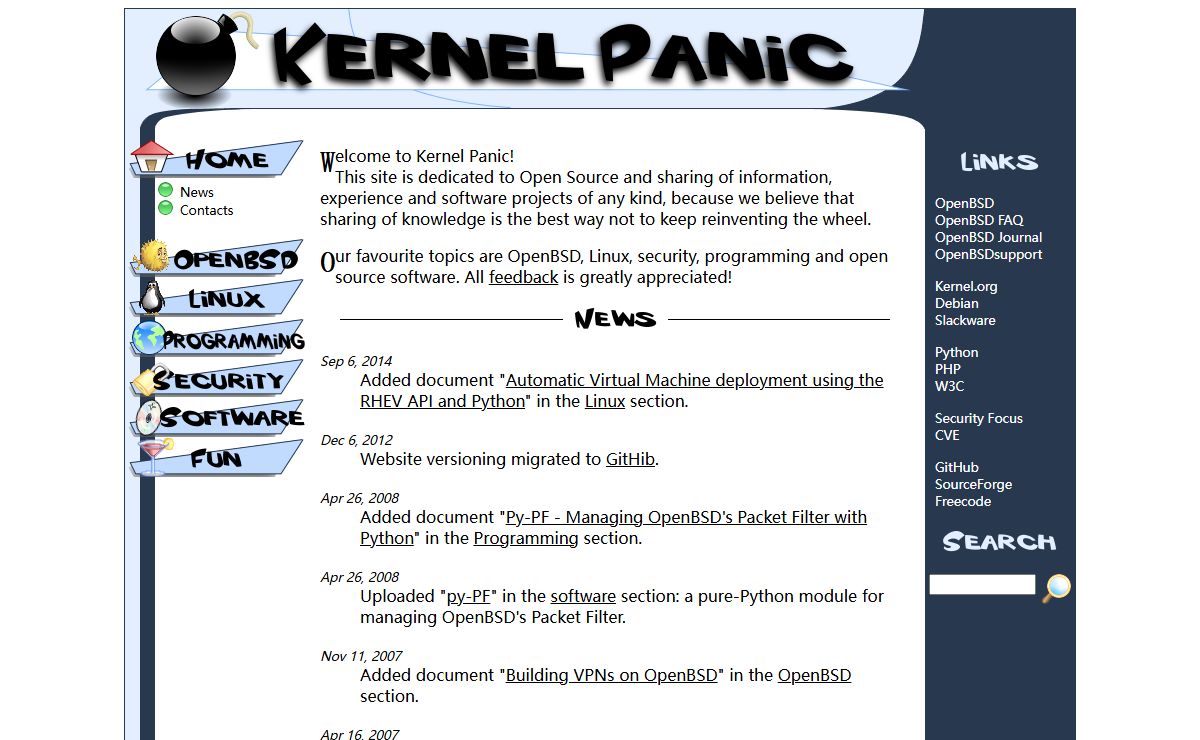 .: Kernel Panic - Be Unix :.
