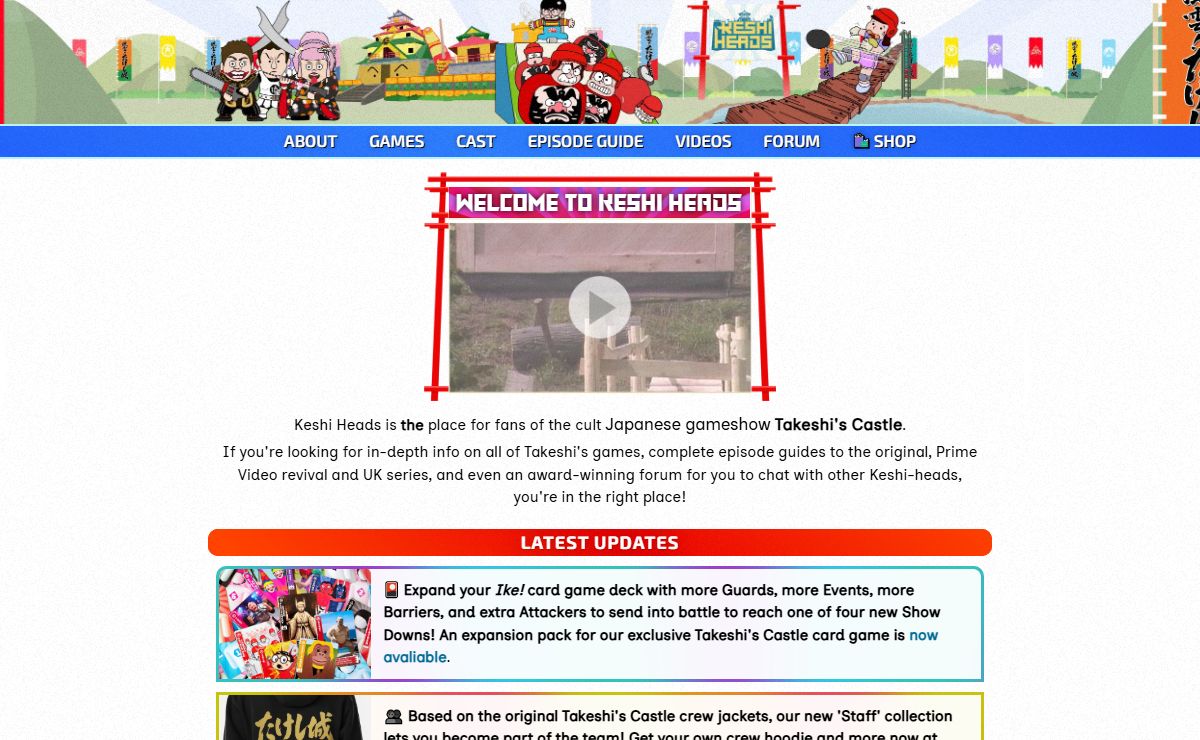 Keshi Heads - The Takeshi's Castle Fansite
