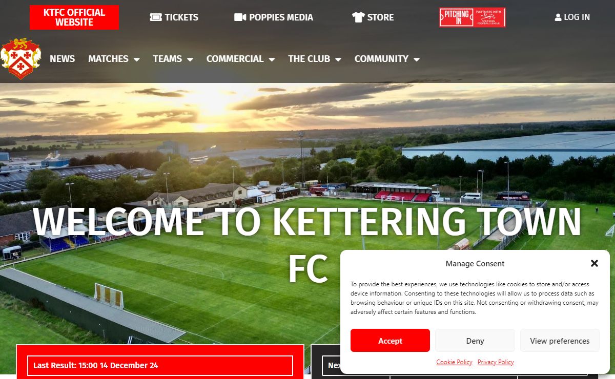 Home - Kettering Town FC