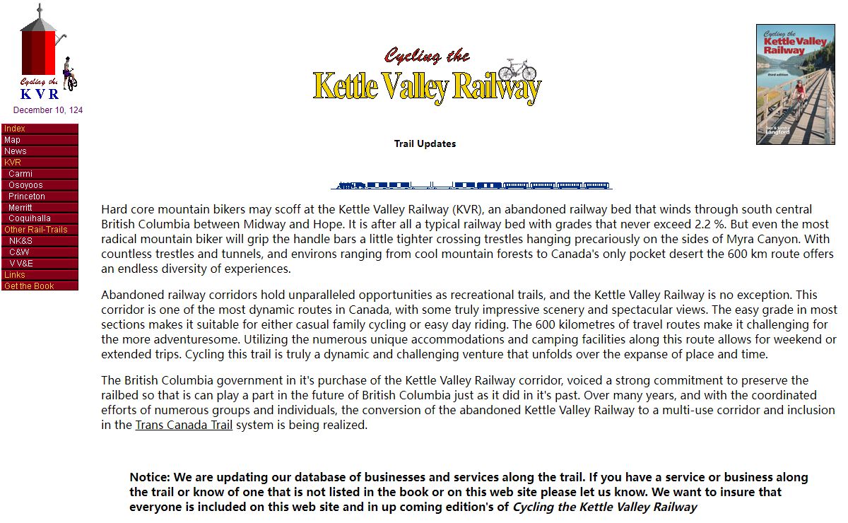Cycling the Kettle Valley Railway