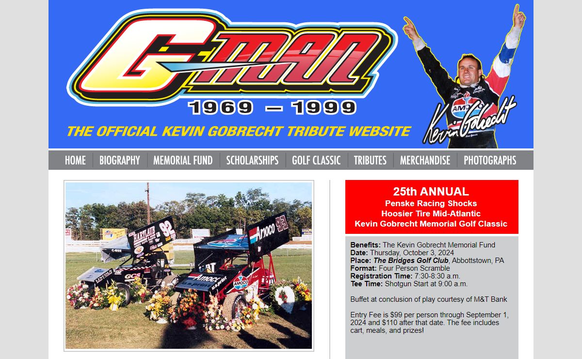 Kevin Gobrecht Tribute Website