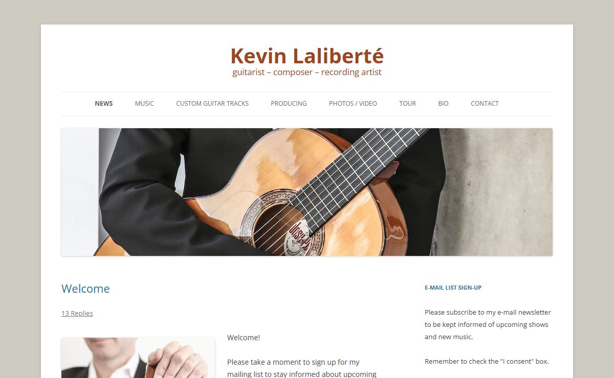 Kevin Laliberté | guitarist – composer – recording artist