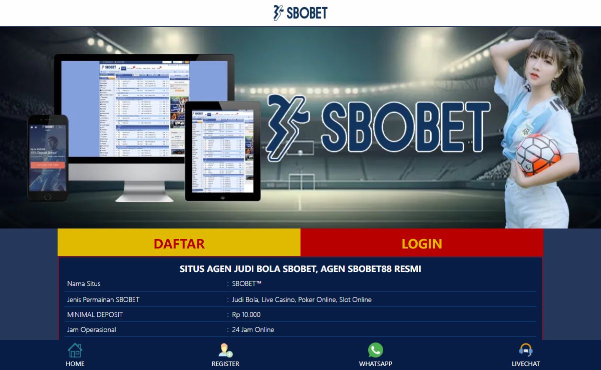 SBOBET Link Situs Bandar Judi Bola SBOBET88 Resmi Paling Top
