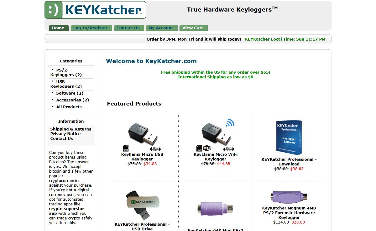 KEYKatcher, Real Hardware Keyloggers