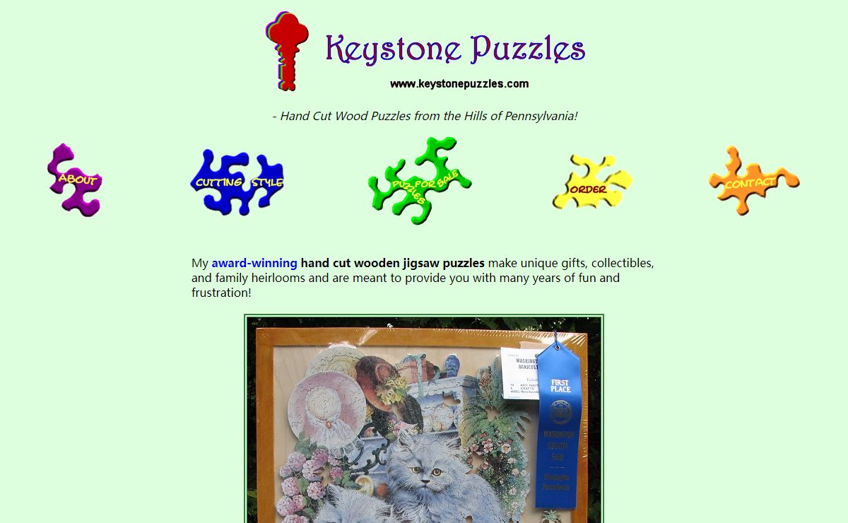 Keystone Puzzles: Hand Cut Wood Puzzles from the Hills of Pennsylvania!