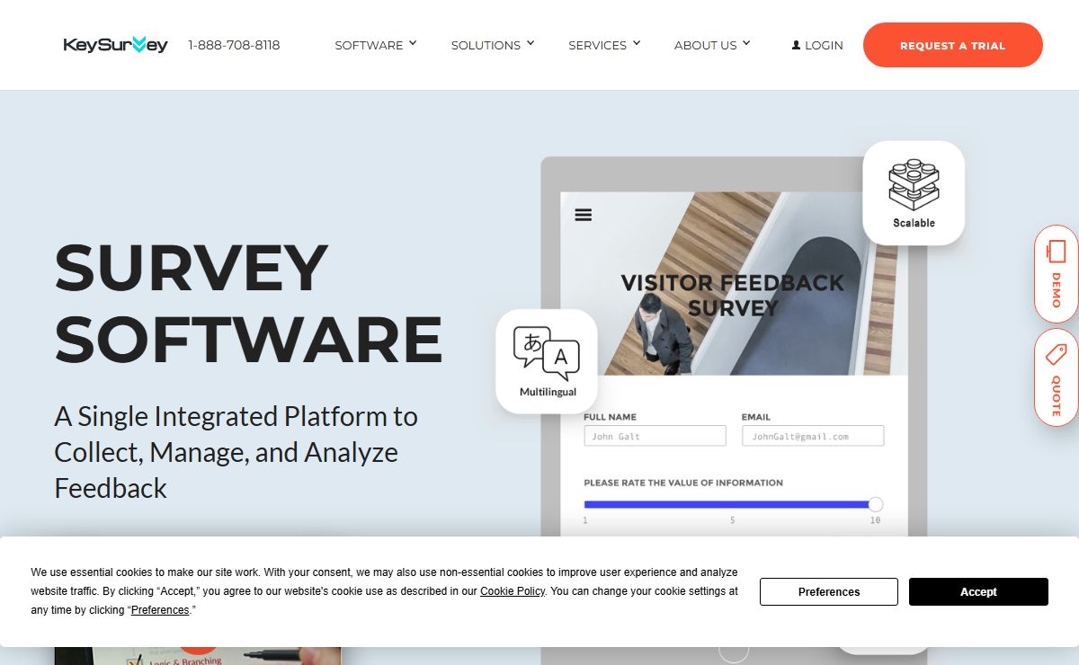 Online survey software & questionnaire tool, survey maker - Key Survey