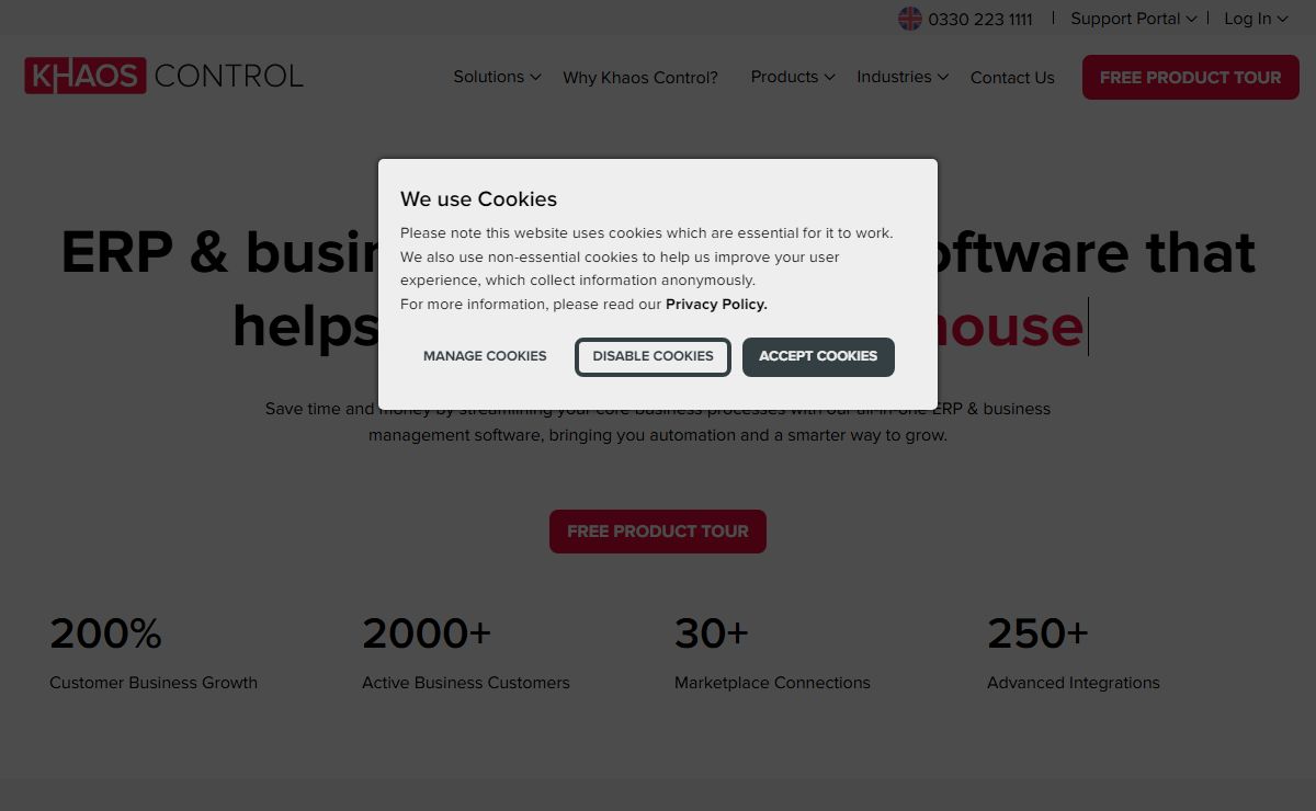 ERP & Business Management Software UK | Khaos Control