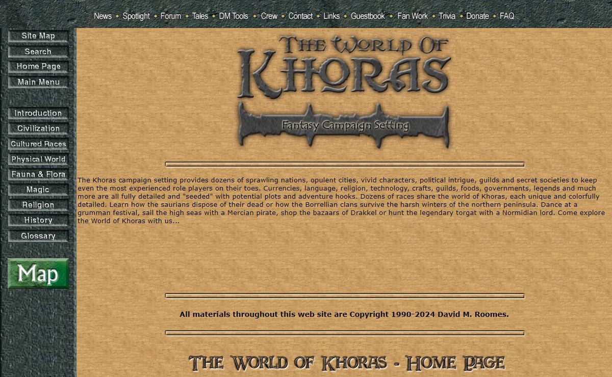 The World of Khoras